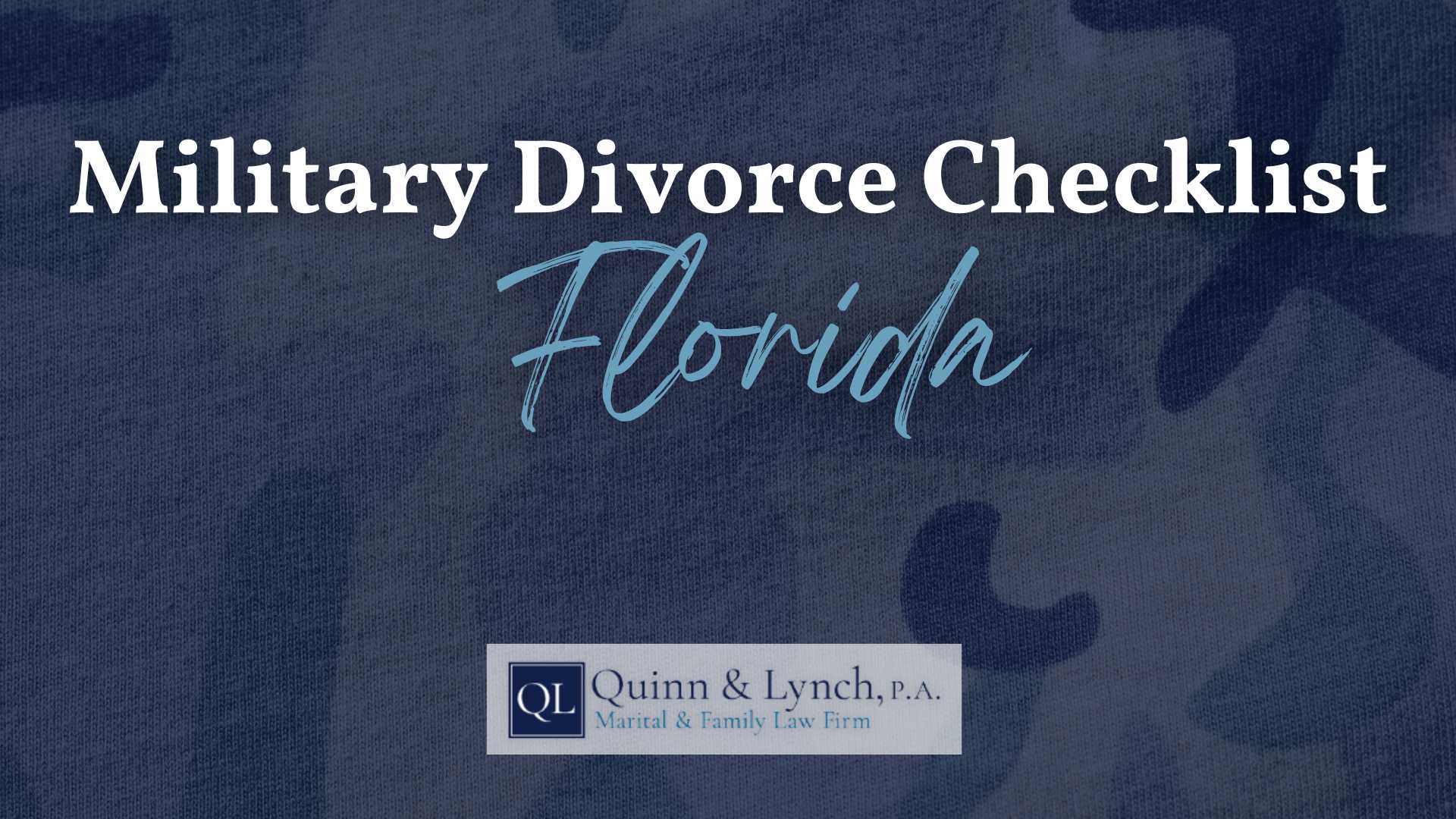 Military Divorce Checklist Florida